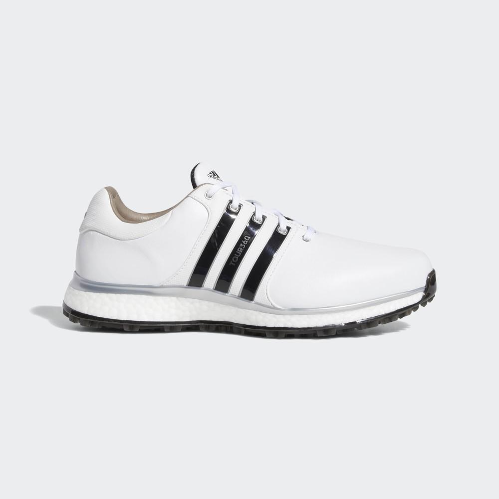 Pantofi Golf Adidas Tour360 XT-SL Wide Barbati Romania - Albi/Negrii/Argintii Metal F34990